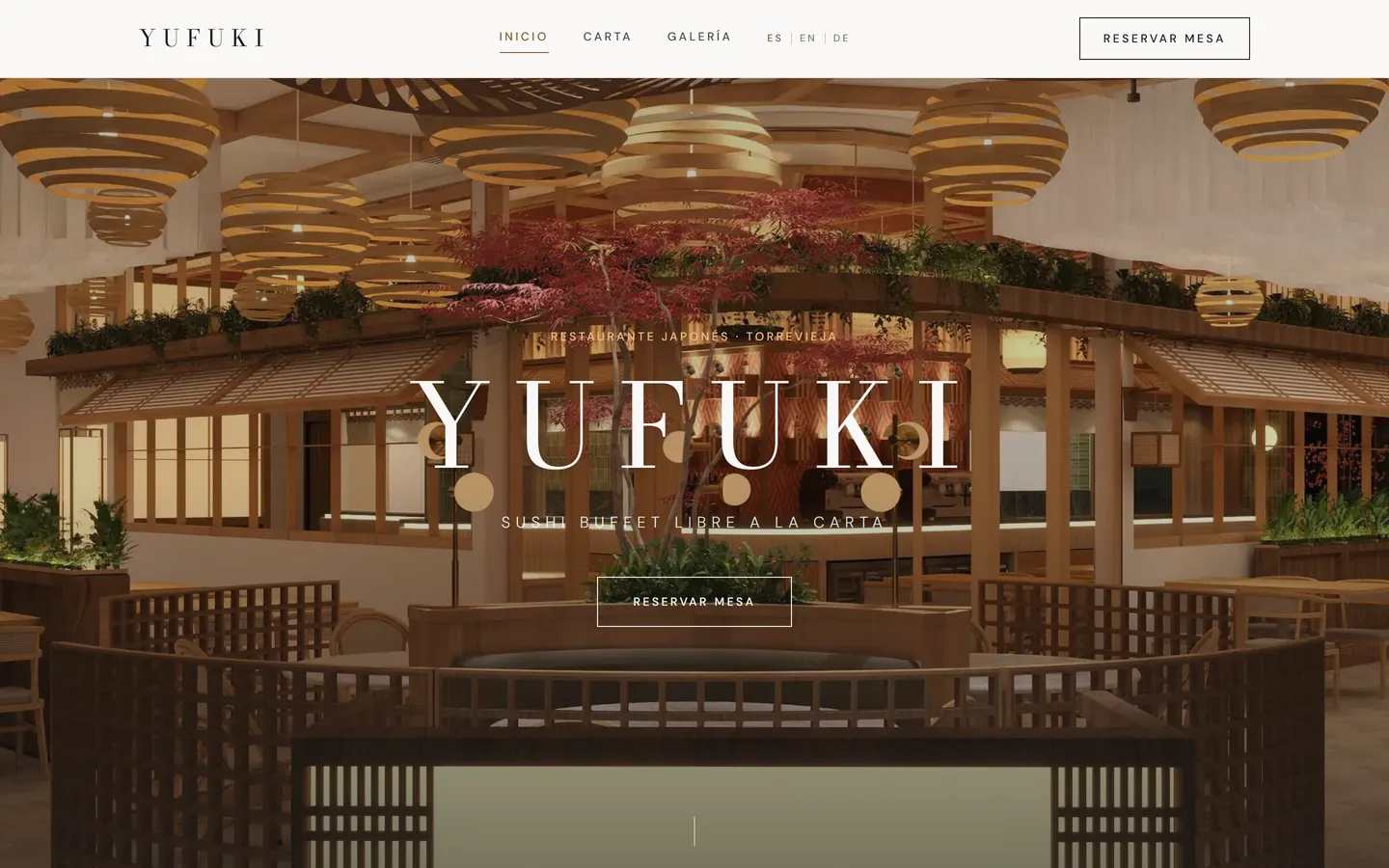 Web de marca: Yufuki